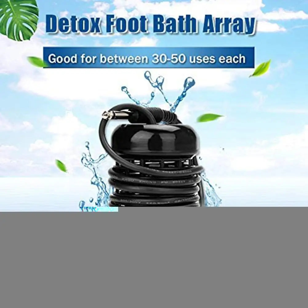 4 pcs Feet Detox Machine Ionic Foot Spa Machine Foot Bath Ion Cleanse Anti Stress Relief Pain Aqua Footbath Spa Massage