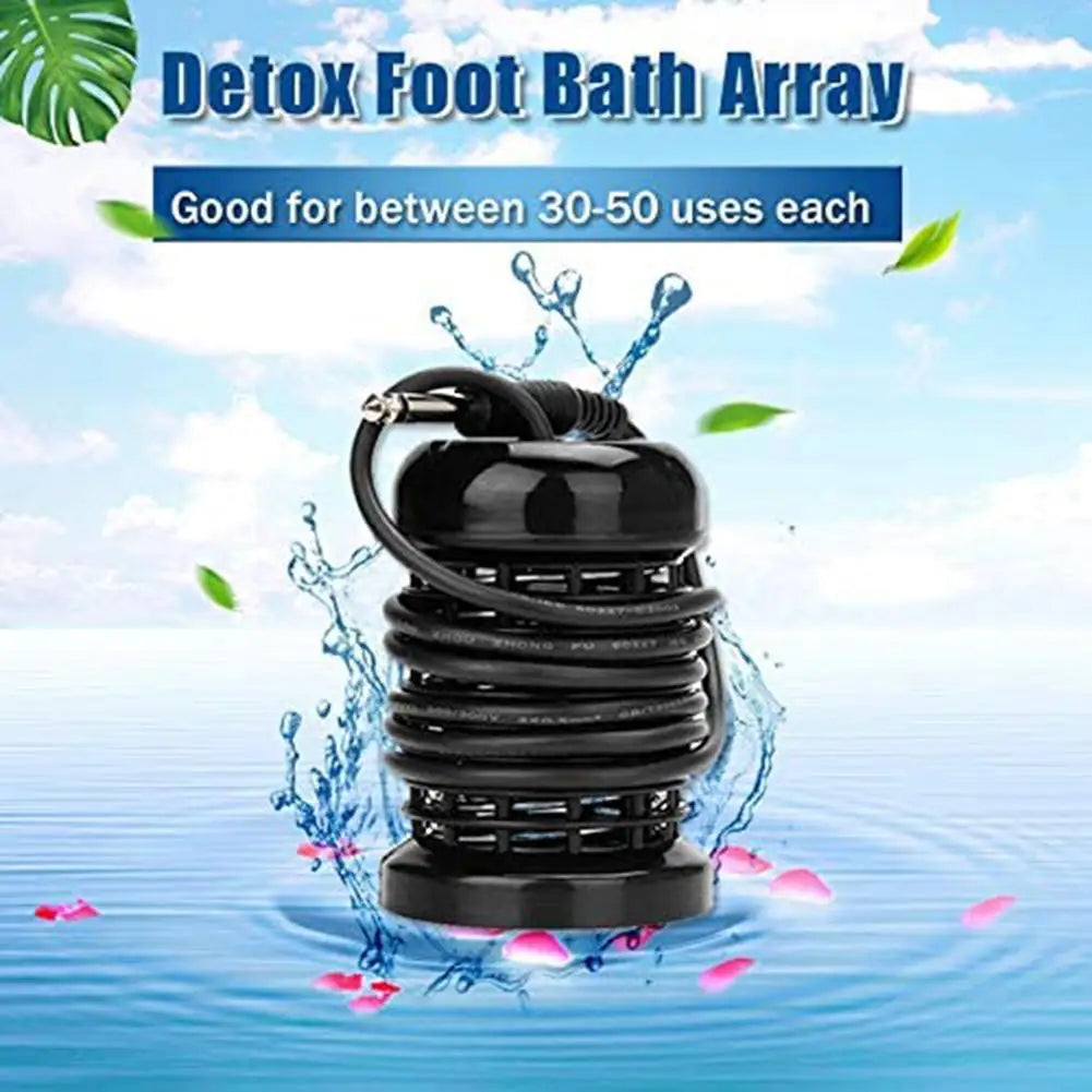 4 pcs Feet Detox Machine Ionic Foot Spa Machine Foot Bath Ion Cleanse Anti Stress Relief Pain Aqua Footbath Spa Massage